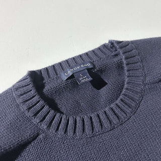 00's Lands' end ドリフターニット セーター (ネイビー)