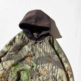 ～00's "MADE IN CANADA" Cabelas リアルツリーカモ フェイクレイヤード ブルゾン