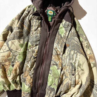 ～00's "MADE IN CANADA" Cabelas リアルツリーカモ フェイクレイヤード ブルゾン