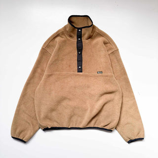 ～00's "MADE IN USA" Woolrich スナップT タイプ フリース プルオーバー (ブラウン)