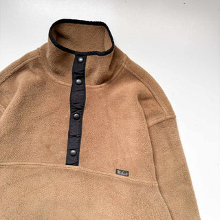 ～00's "MADE IN USA" Woolrich スナップT タイプ フリース プルオーバー (ブラウン)