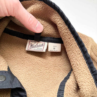 ～00's "MADE IN USA" Woolrich スナップT タイプ フリース プルオーバー (ブラウン)