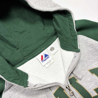 00's MAJESTIC "MINNESOTA WILD" ラグラン フルジップ スウェット パーカ