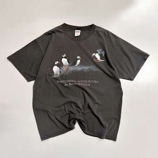 00's "NATIONAL AQUARIUM" アニマル プリント Tシャツ