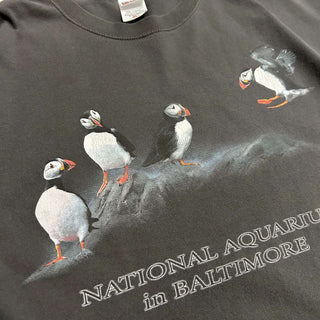 00's "NATIONAL AQUARIUM" アニマル プリント Tシャツ