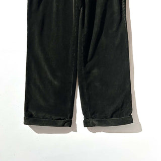 00's NAUTICA オリーブ コインポケット ワイド ２タック 太畝 コーデュロイ パンツ