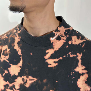 00's NIKE ブリーチ モックネック カットソー