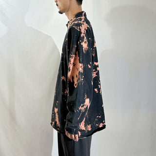 00's NIKE ブリーチ モックネック カットソー