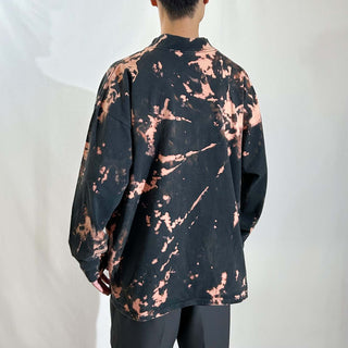 00's NIKE ブリーチ モックネック カットソー