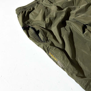 00's NIKE オリーブ ドローコード シェル パンツ