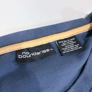00's NO BOUNDARIES センターロゴ 袖切替 デザイン カットソー