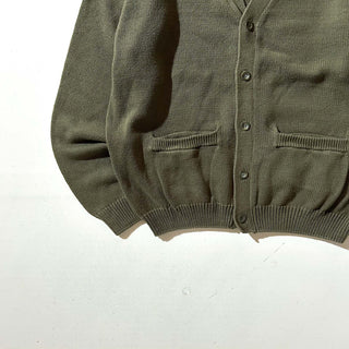 00's NORTHWEST TERRITORY オリーブ コットン ニット カーディガン