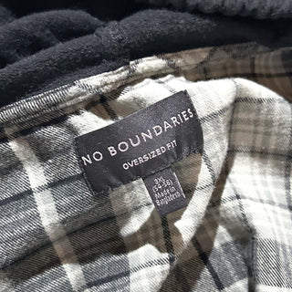 00's No Boundaries チェック フーデッド L/Sネルシャツ
