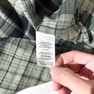 00's No Boundaries チェック フーデッド L/Sネルシャツ