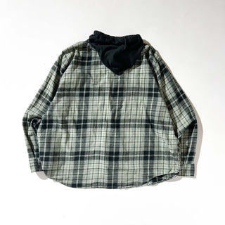 00's No Boundaries チェック フーデッド L/Sネルシャツ