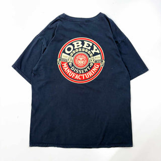 ～00's OBEY 両面プリント ロゴ Tシャツ
