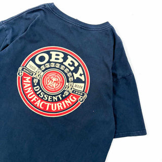 ～00's OBEY 両面プリント ロゴ Tシャツ