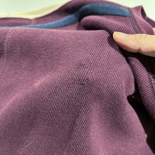 00's OLD GAP バーガンディ ライン ニット セーター ニットソー