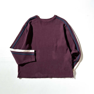 00's OLD GAP バーガンディ ライン ニット セーター ニットソー