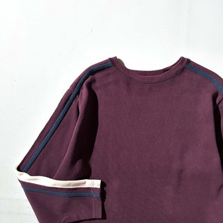 00's OLD GAP バーガンディ ライン ニット セーター ニットソー