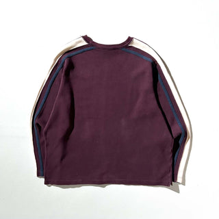 00's OLD GAP バーガンディ ライン ニット セーター ニットソー