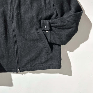 00's OLD NAVY 裏キルティング ダブルジップ ウール ジャケット