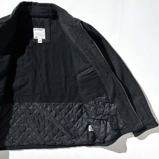 00's OLD NAVY 裏キルティング ダブルジップ ウール ジャケット