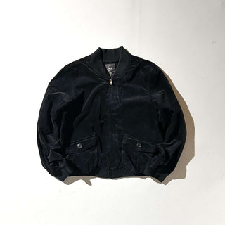 00's OLD NAVY ブラック ベロア ブルゾン ジャケット