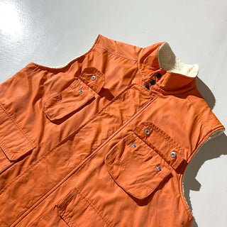 00's OLD NAVY オレンジ 裏ボア オーバーサイズ シェル ベスト