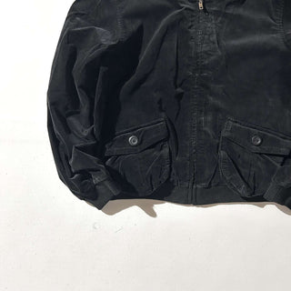 00's OLD NAVY ブラック ベロア ブルゾン ジャケット