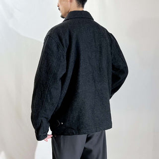 00's OLD NAVY 裏キルティング ダブルジップ ウール ジャケット