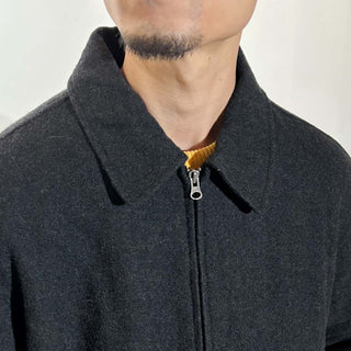 00's OLD NAVY 裏キルティング ダブルジップ ウール ジャケット