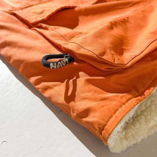 00's OLD NAVY オレンジ 裏ボア オーバーサイズ シェル ベスト