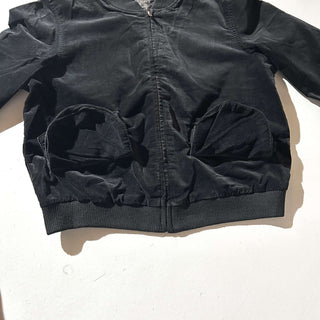 00's OLD NAVY ブラック ベロア ブルゾン ジャケット
