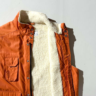 00's OLD NAVY オレンジ 裏ボア オーバーサイズ シェル ベスト