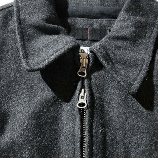 00's OLD NAVY 裏キルティング ダブルジップ ウール ジャケット