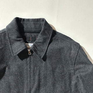 00's OLD NAVY 裏キルティング ダブルジップ ウール ジャケット