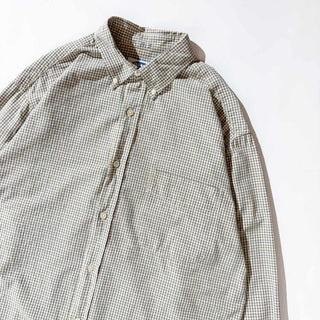 ～00's OLD NAVY コットン チェック B.D. L/S シャツ