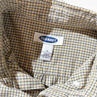 ～00's OLD NAVY コットン チェック B.D. L/S シャツ