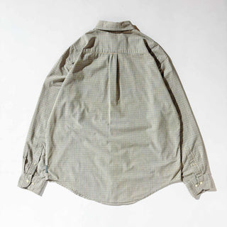 ～00's OLD NAVY コットン チェック B.D. L/S シャツ