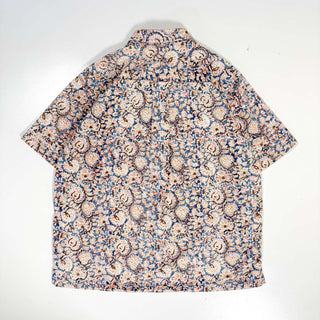 00's ORVIS "KALAMKARI" 小花柄 プリント s/sシャツ