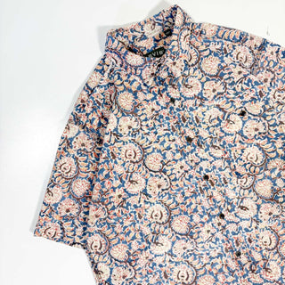 00's ORVIS "KALAMKARI" 小花柄 プリント s/sシャツ