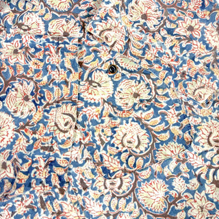 00's ORVIS "KALAMKARI" 小花柄 プリント s/sシャツ