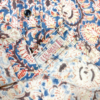 00's ORVIS "KALAMKARI" 小花柄 プリント s/sシャツ