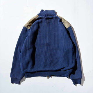 00's ORVIS フェイクスエード ショルダー ドライバーズ ニット