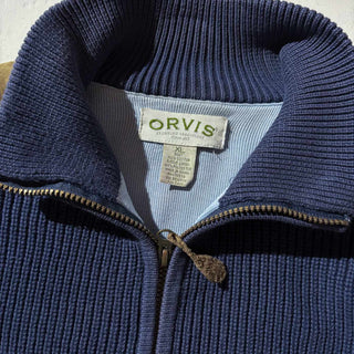 00's ORVIS フェイクスエード ショルダー ドライバーズ ニット