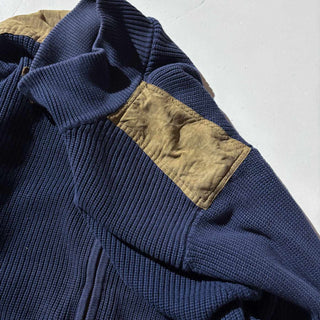 00's ORVIS フェイクスエード ショルダー ドライバーズ ニット