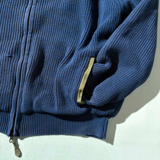 00's ORVIS フェイクスエード ショルダー ドライバーズ ニット