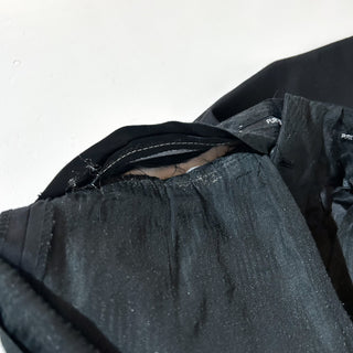 00's PURE DIAMOND APPAREL ブラック "極太" ギャング ワイド スラックス