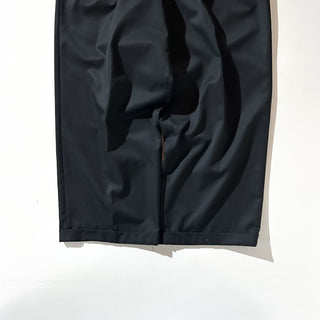 00's PURE DIAMOND APPAREL ブラック "極太" ギャング ワイド スラックス